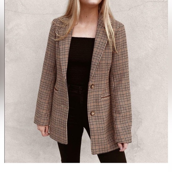 Abercrombie & Fitch Wool-Blend Blazer Coat
